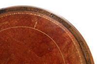 A Regency Rosewood Leather-Top Drum Table