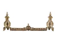 A Neoclassical Gilt Bronze Fireplace Fender