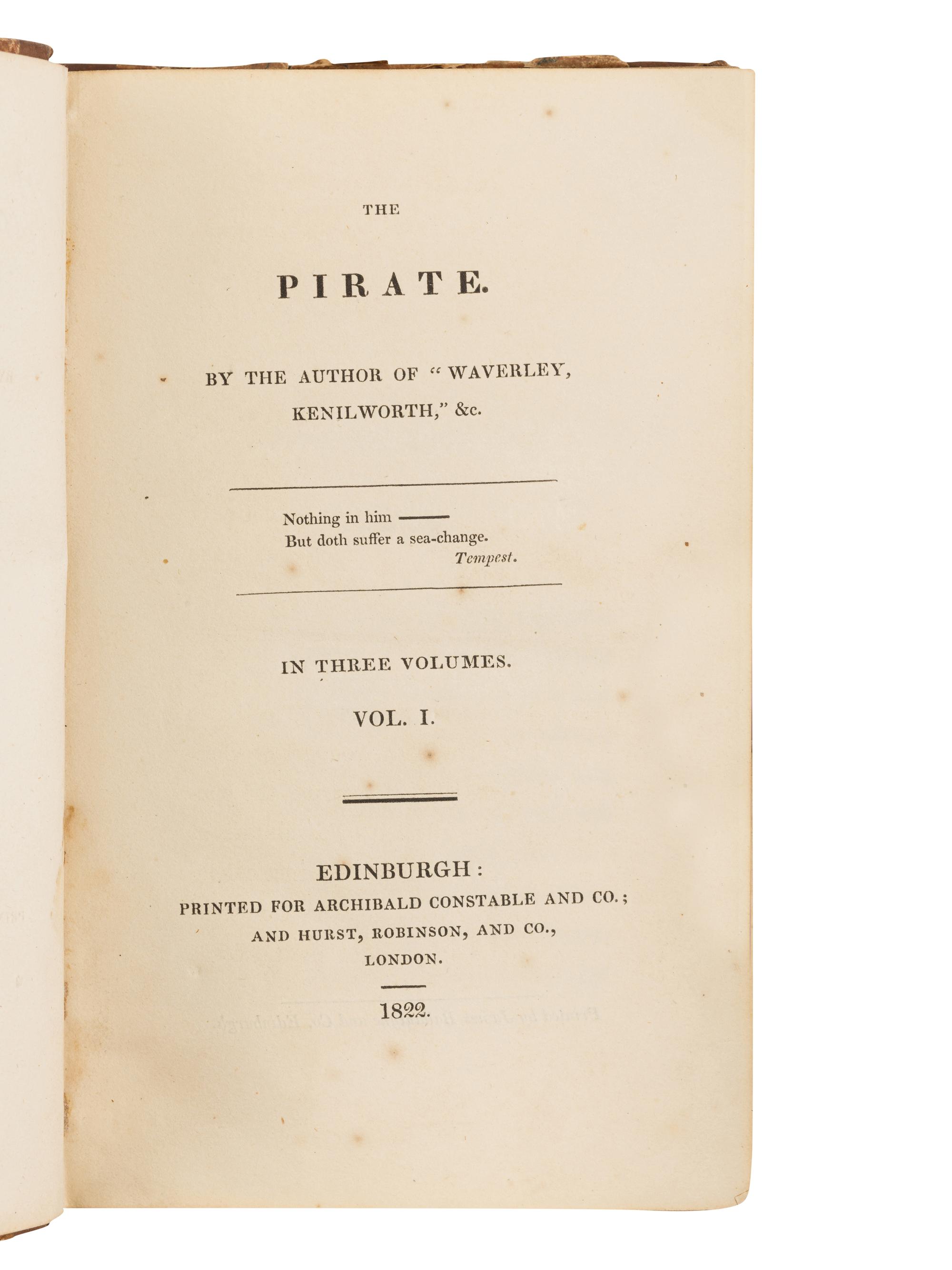 [LITERATURE -- ENGLISH]. A group of 3 works, comprising: