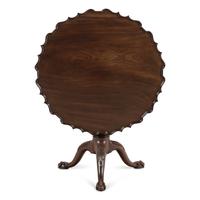 A George III Carved Mahogany Tripod Table