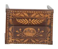 A Continental Inlaid Lap Desk on Stand