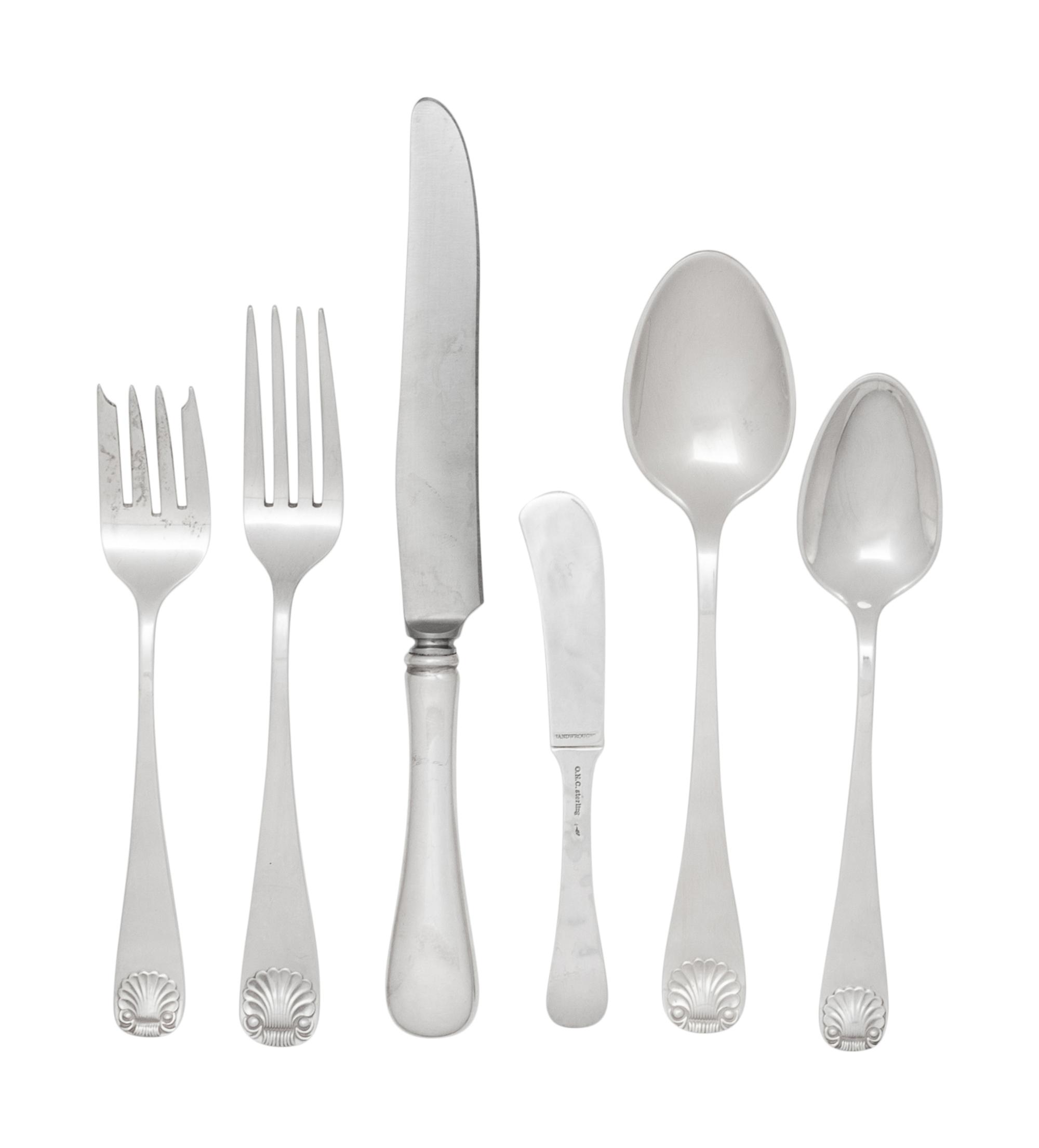 An American Silver Flatware Service