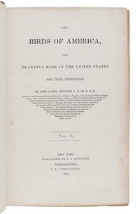 AUDUBON, John James (1785-1851). The Birds of America, from Drawings Made in the United States and their Territories . New York: J.J. Audubon; Philadelphia: J.B. Chevalier, [1839-] 1840-1844.