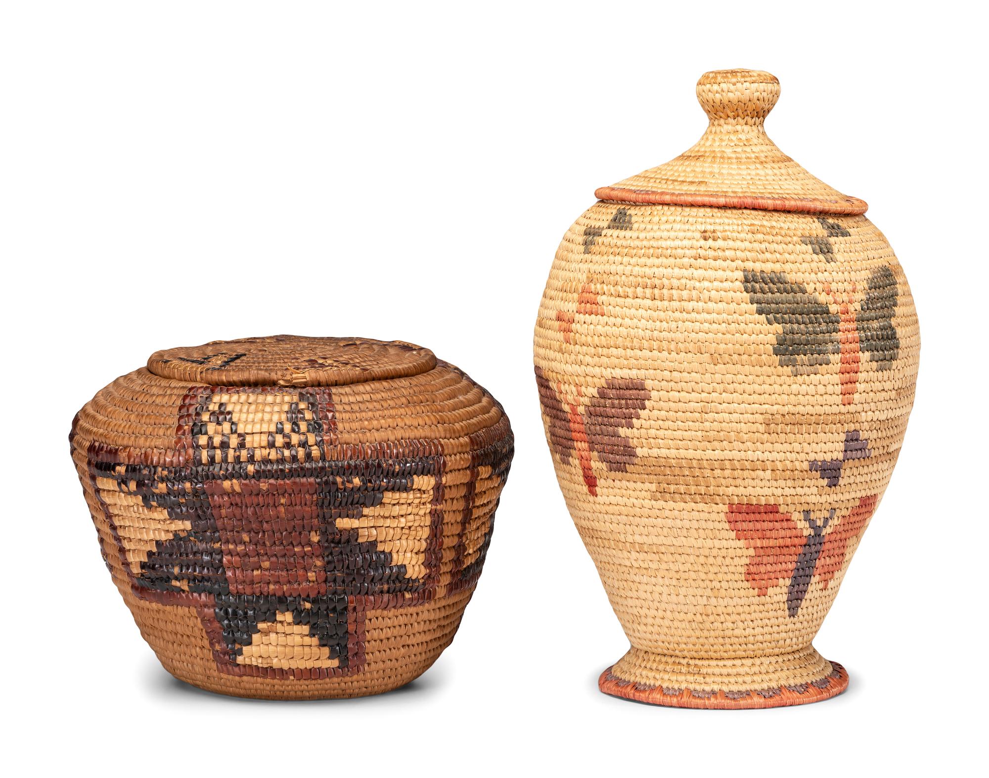 Alaskan and Salish Imbricated Baskets