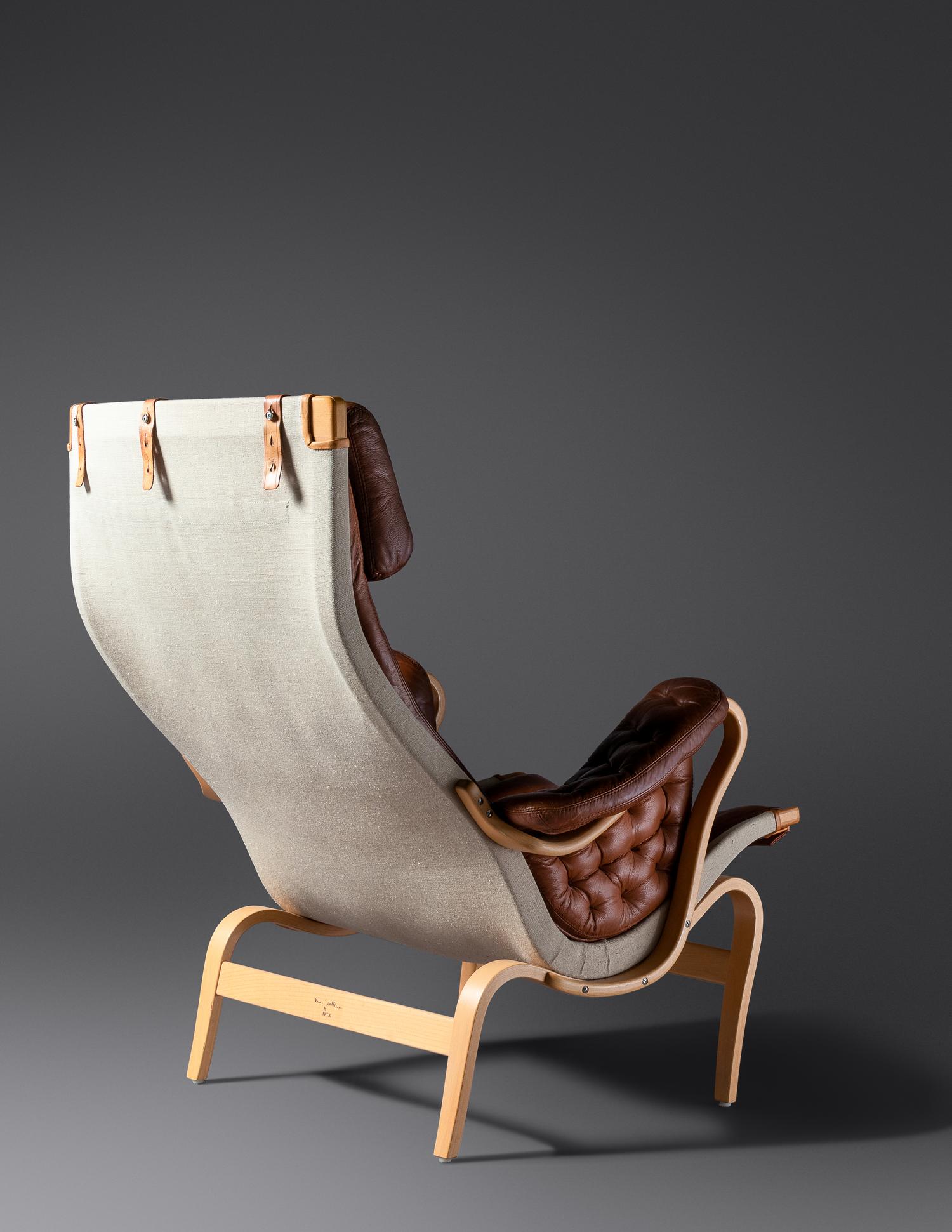Pernilla Lounge Chair and Ottoman Dux, Sweden