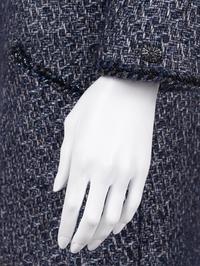 Chanel Blue and Gray Tweed Skirt Suit with Braid Detail, c. 2015