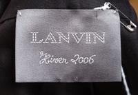 A Lanvin Black Silk Evening Coat, Size 40.