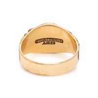 Bicolor Gold Signet Ring
