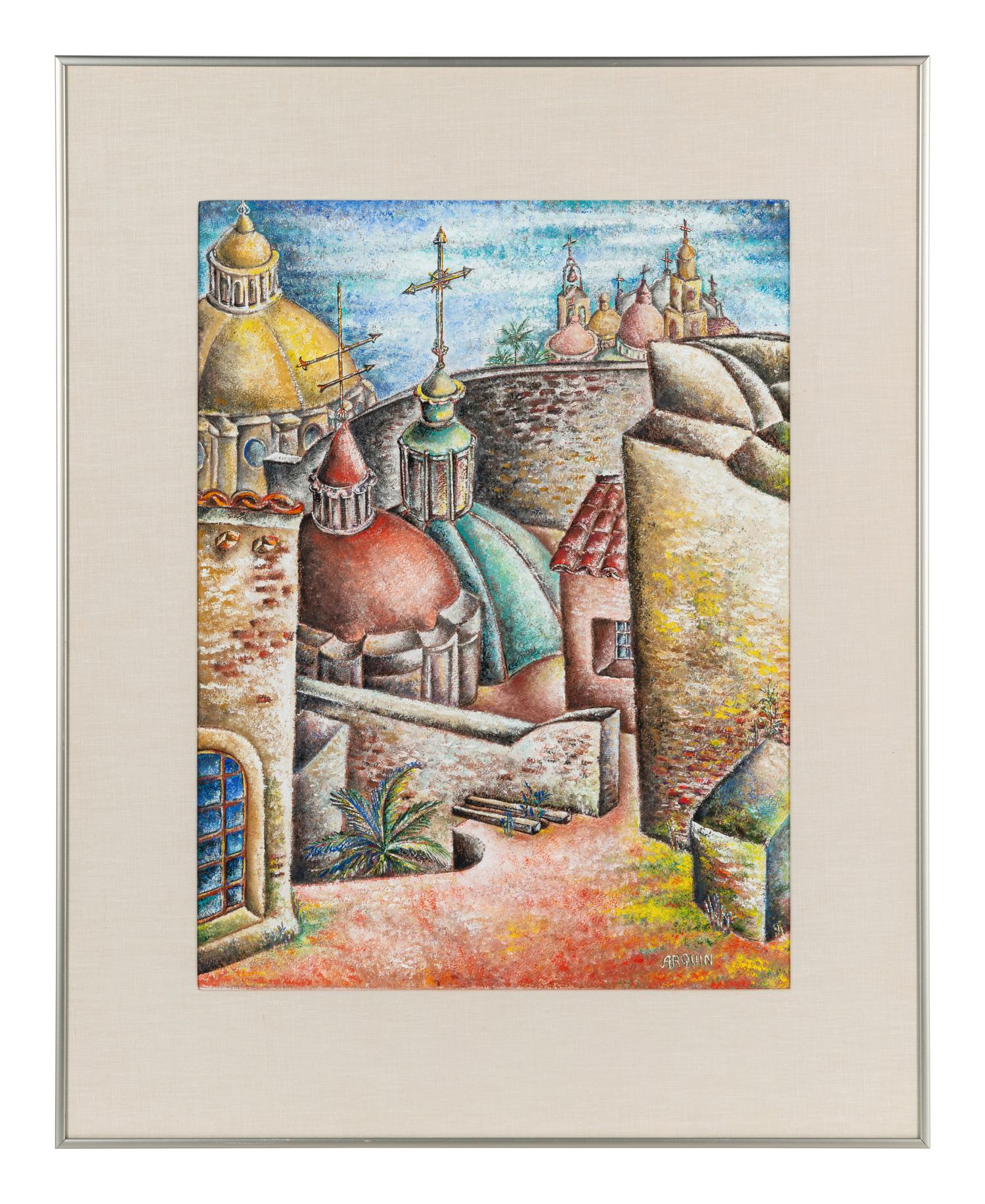 Untitled (City View with Churches)
