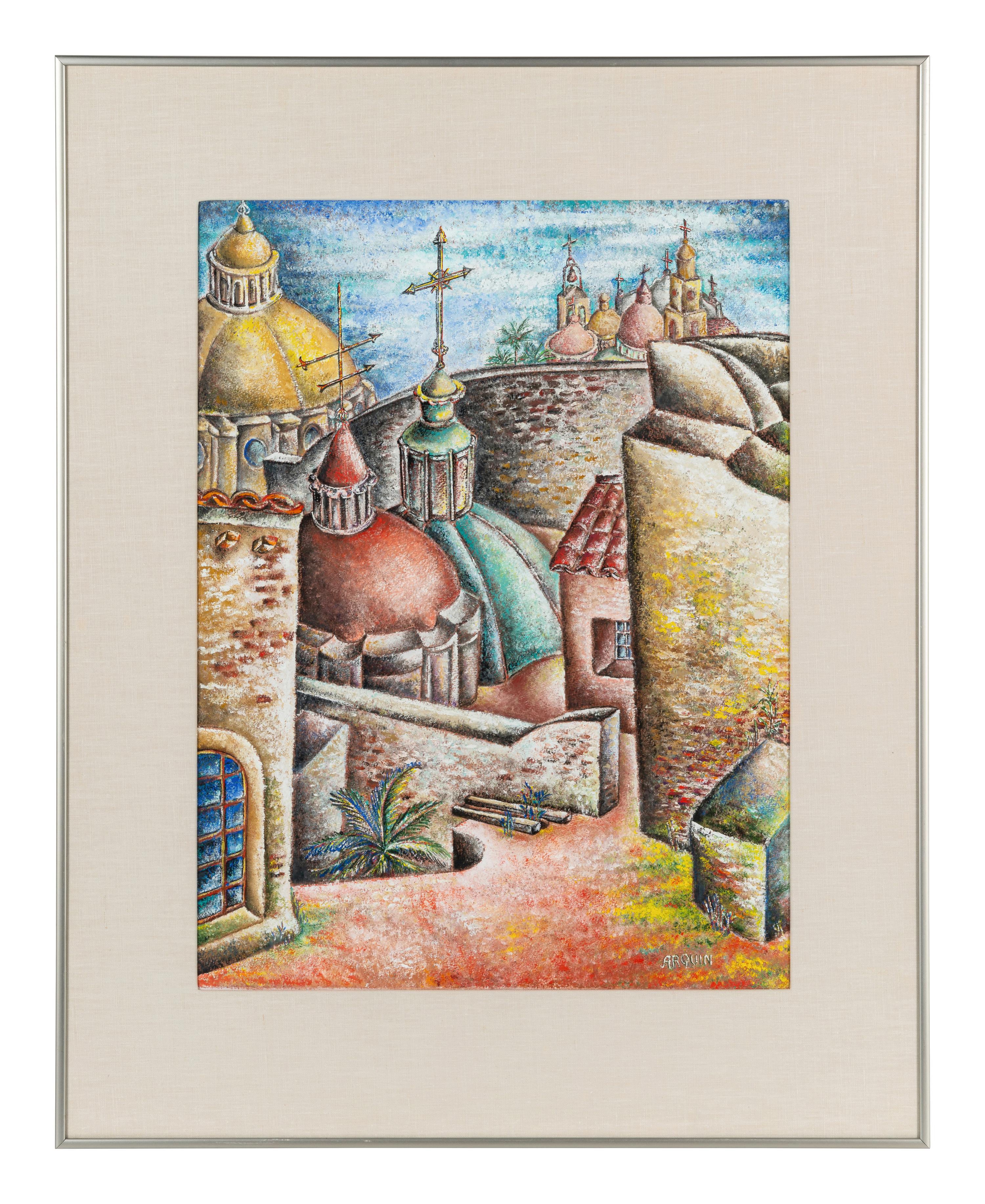 Untitled (City View with Churches)