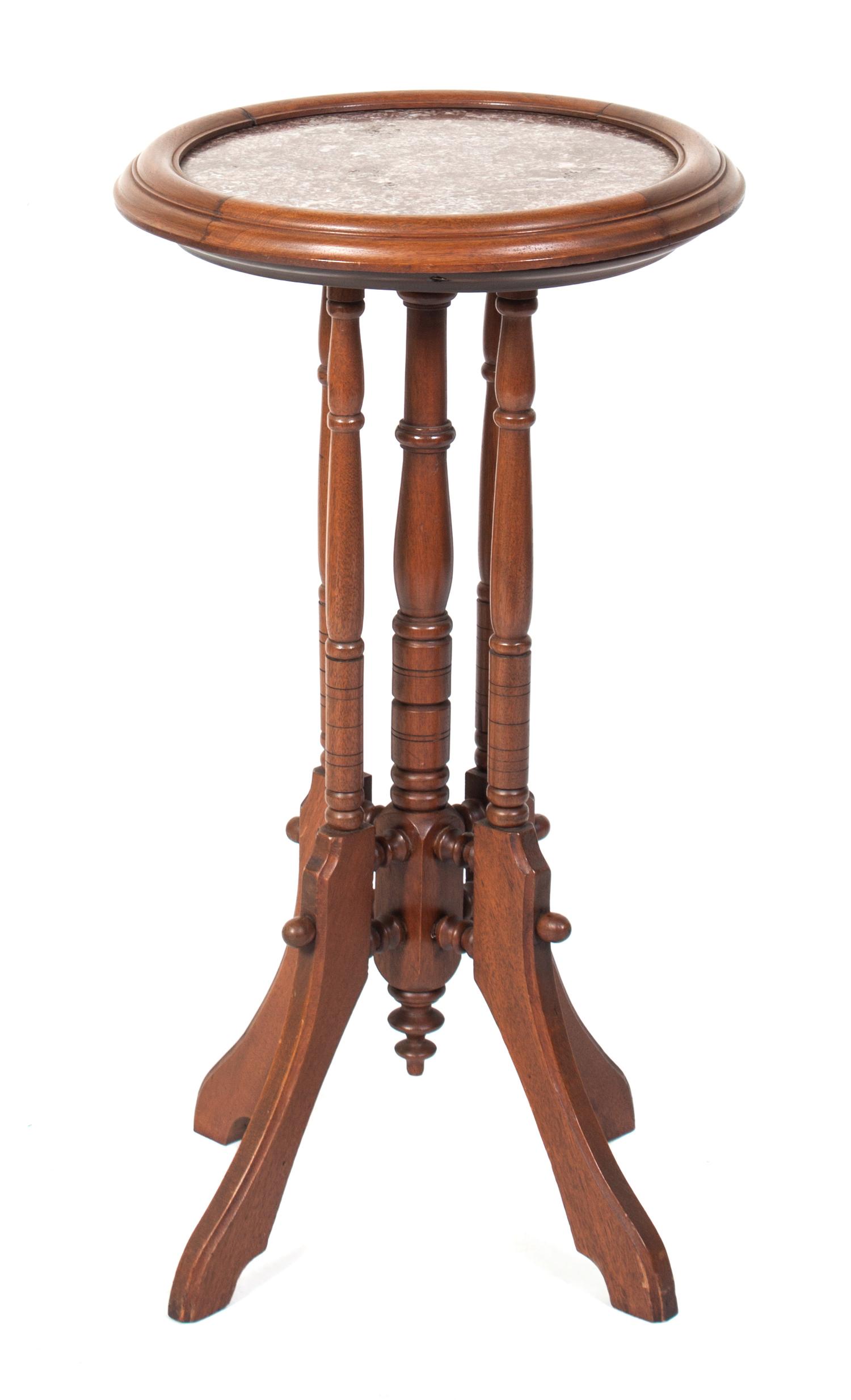 A Marble Top Stand Height 31 1/2 inches.