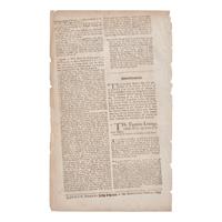 [Salem Witch Trials] Printed Ad for Increase Mather's "Tryals of the New-England Witches", in The Athenian Mercury