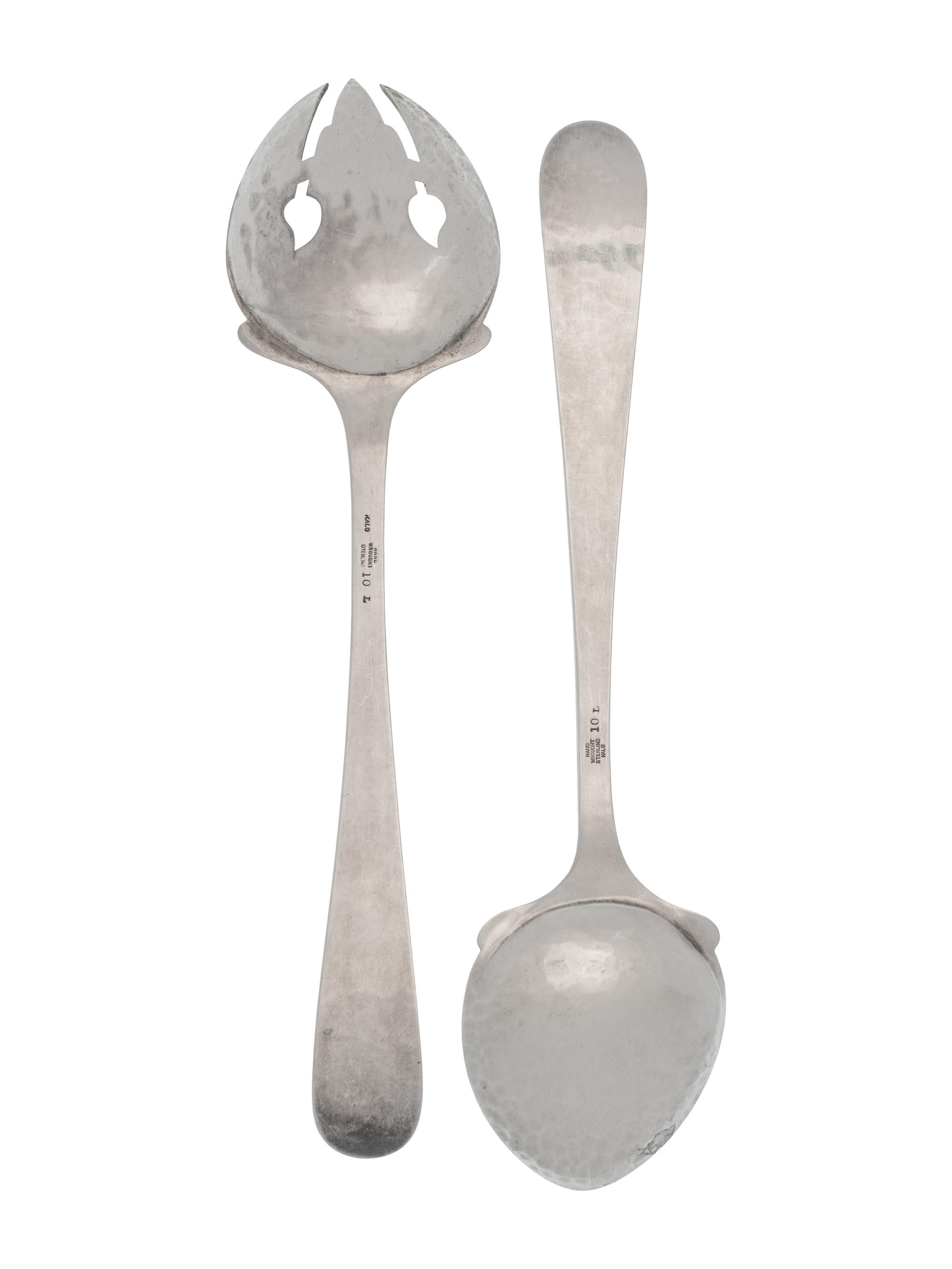 An American Arts & Crafts Silver Serving Set