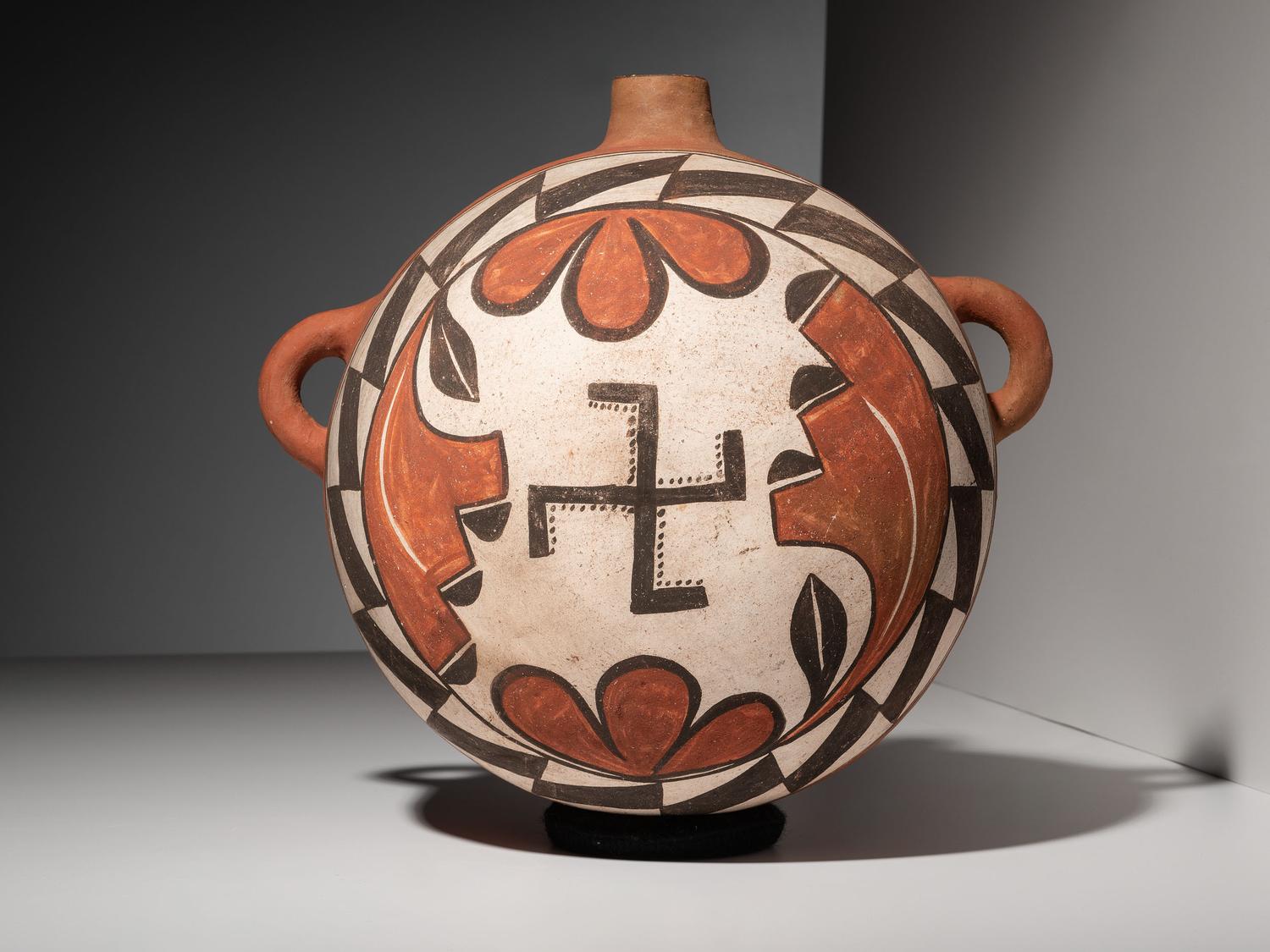 Zia Polychrome Pottery Canteen