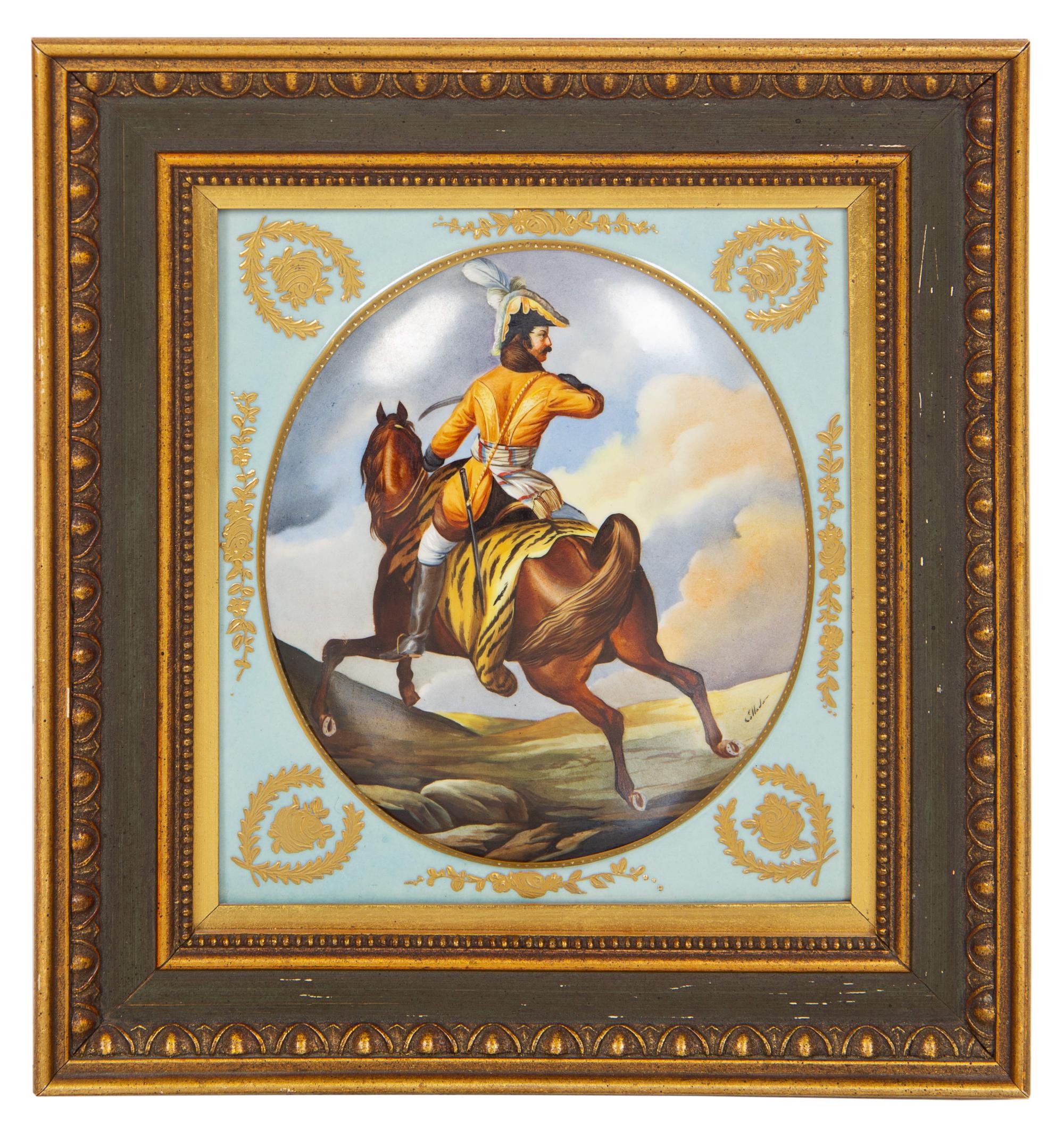 A Continental Porcelain Plaque