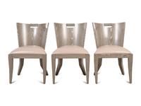 A Set of Three Berman Rosetti Foal Dining Chairs
