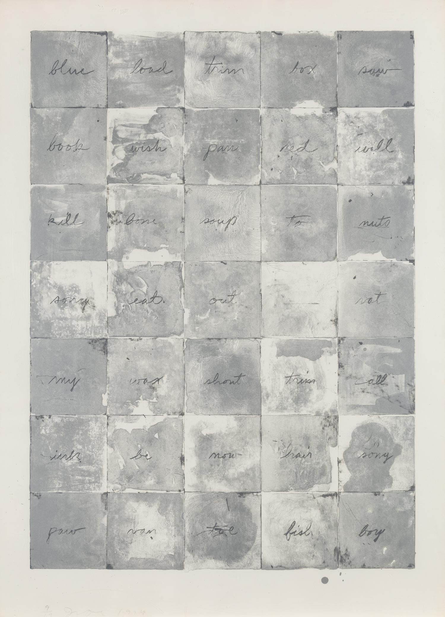 Wall Chart III , 1974