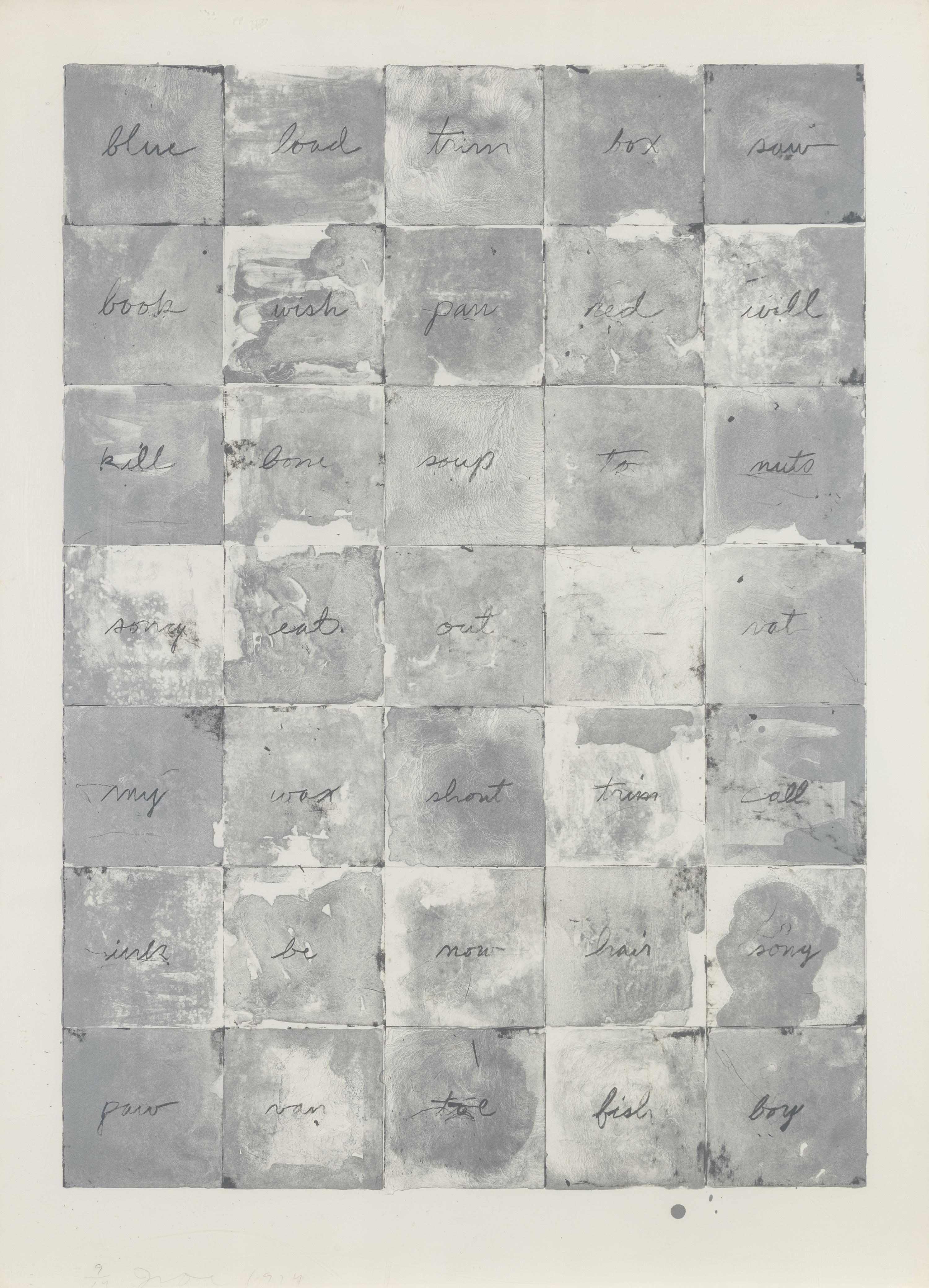 Wall Chart III , 1974
