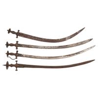 Lot of 4 Indo-Persian Talwar Swords