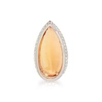 TOPAZ AND DIAMOND PENDANT