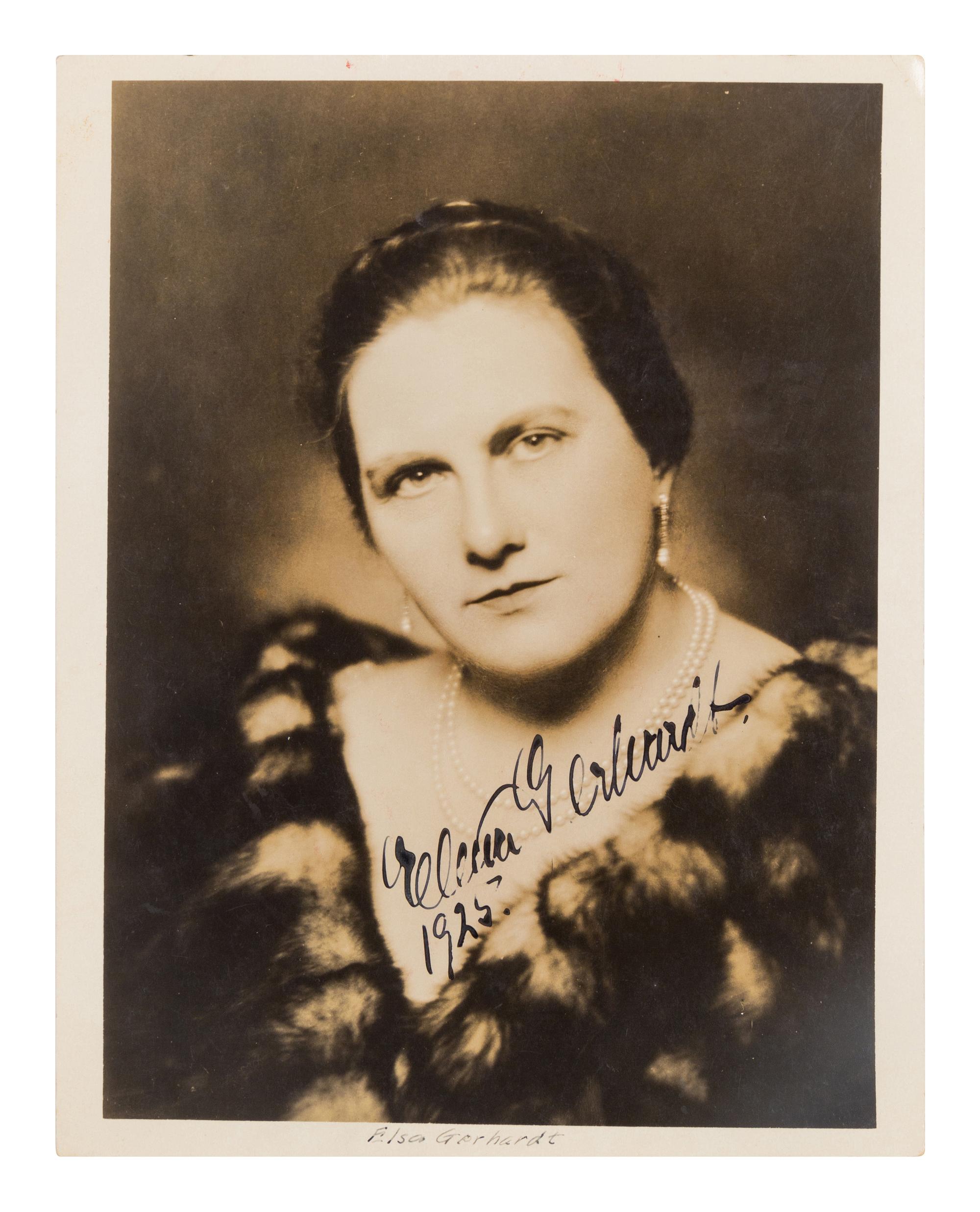 [20TH-CENTURY OPERA SINGERS]. A group of 5 signed photographs or photographic postcards of opera singers from the 1920s, comprising images of: