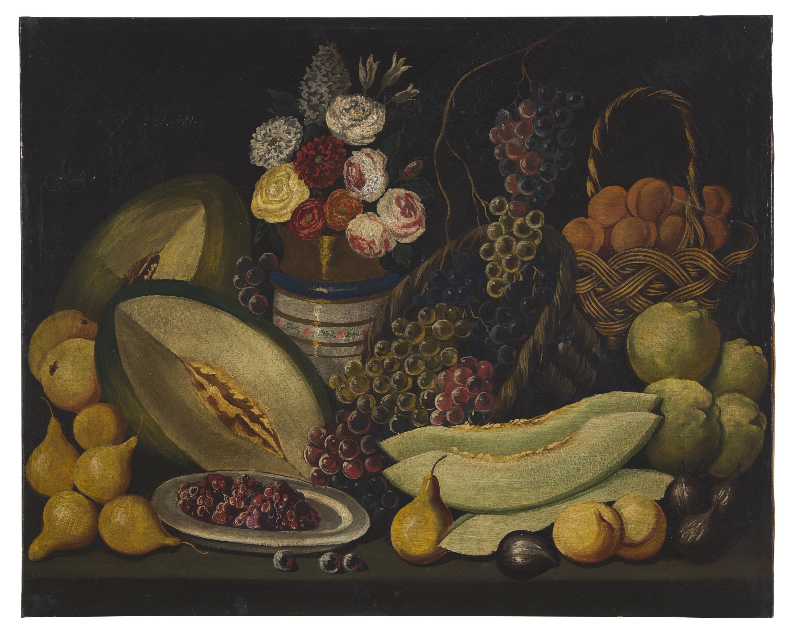 Anglo-American School 19th Century, A Pair of Still Lifes of Fruit