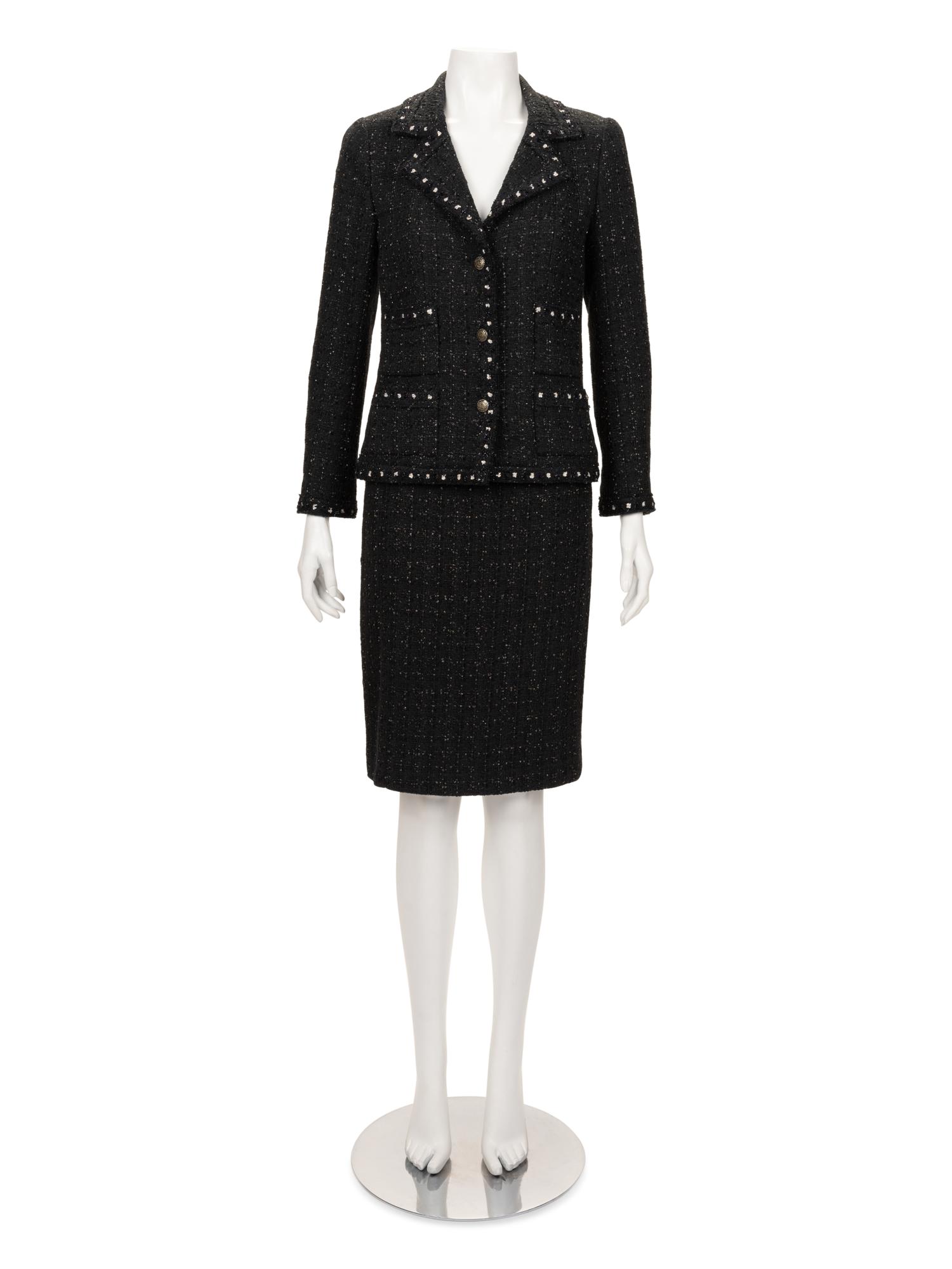 Chanel Embellished Wool Tweed Two-Piece Skirt Suit, Fall 2005