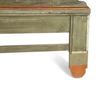 An Italian Rococo Style Painted and Parcel Gilt Headboard