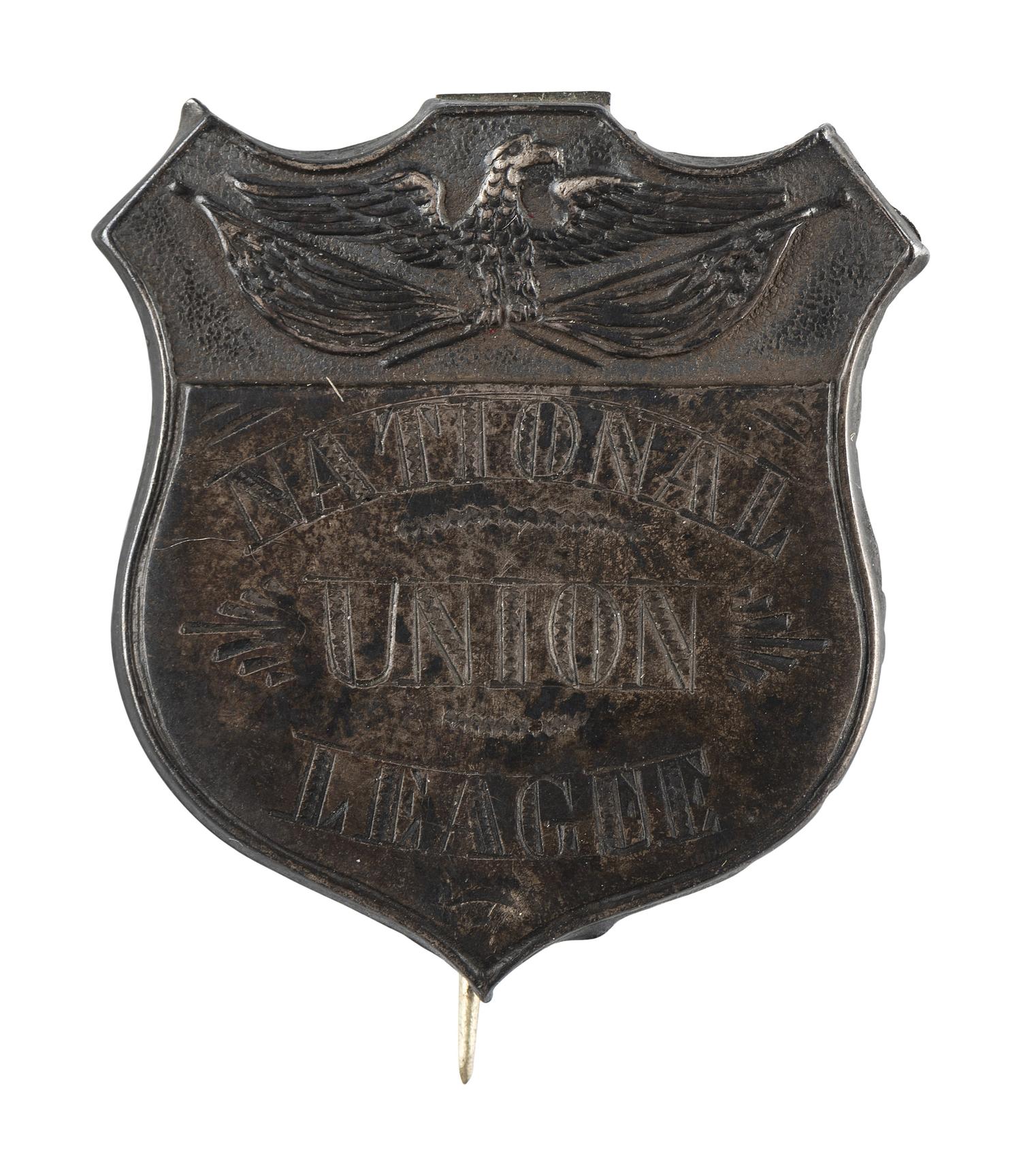 [CIVIL WAR]. National Union League badge.