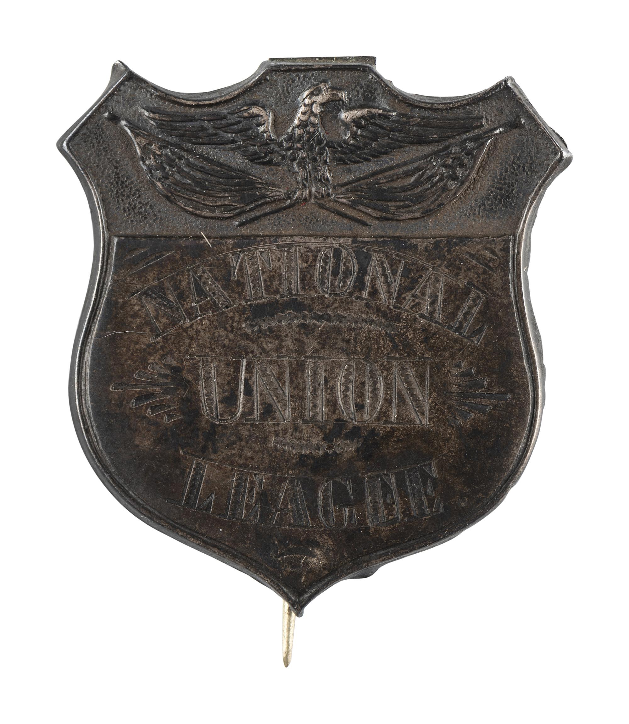 [CIVIL WAR]. National Union League badge.