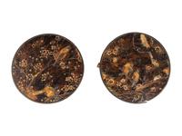 A Pair of Chinese Export Lacquer and Parcel Gilt End Tables