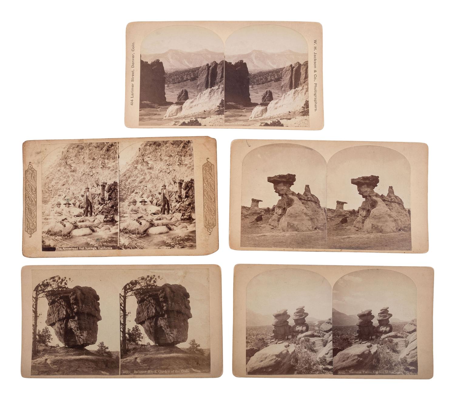 [WESTERN AMERICANA]. 33 photographs of California & Colorado scenery.