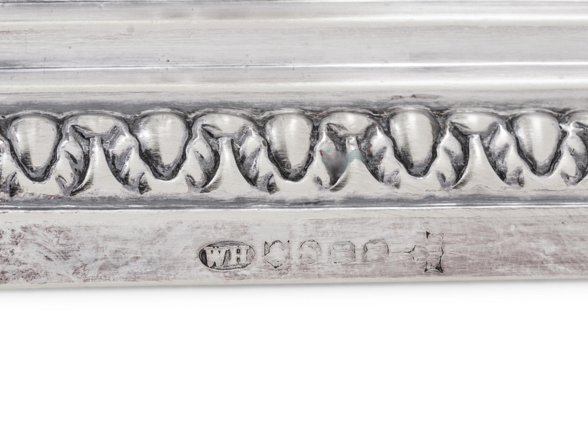 Two English Silver-Plate Candlesticks