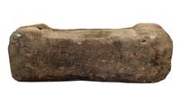A Primitive Wood Mortar 29" W x 10" D x 10" H — Argentina, 19th Century