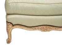 A Louis XV Style Painted Sofa with Scalamandré Upholstery
