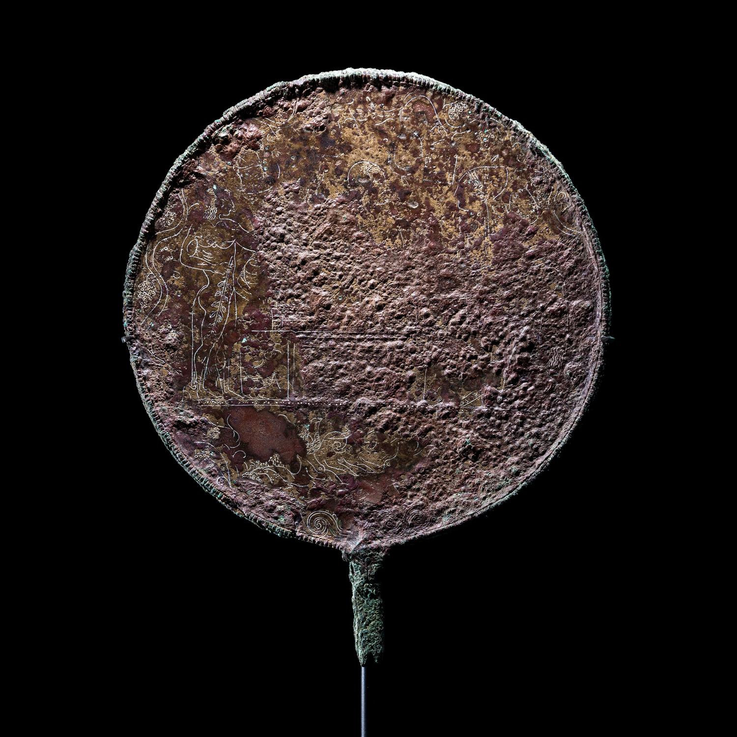 An Etruscan Bronze Mirror