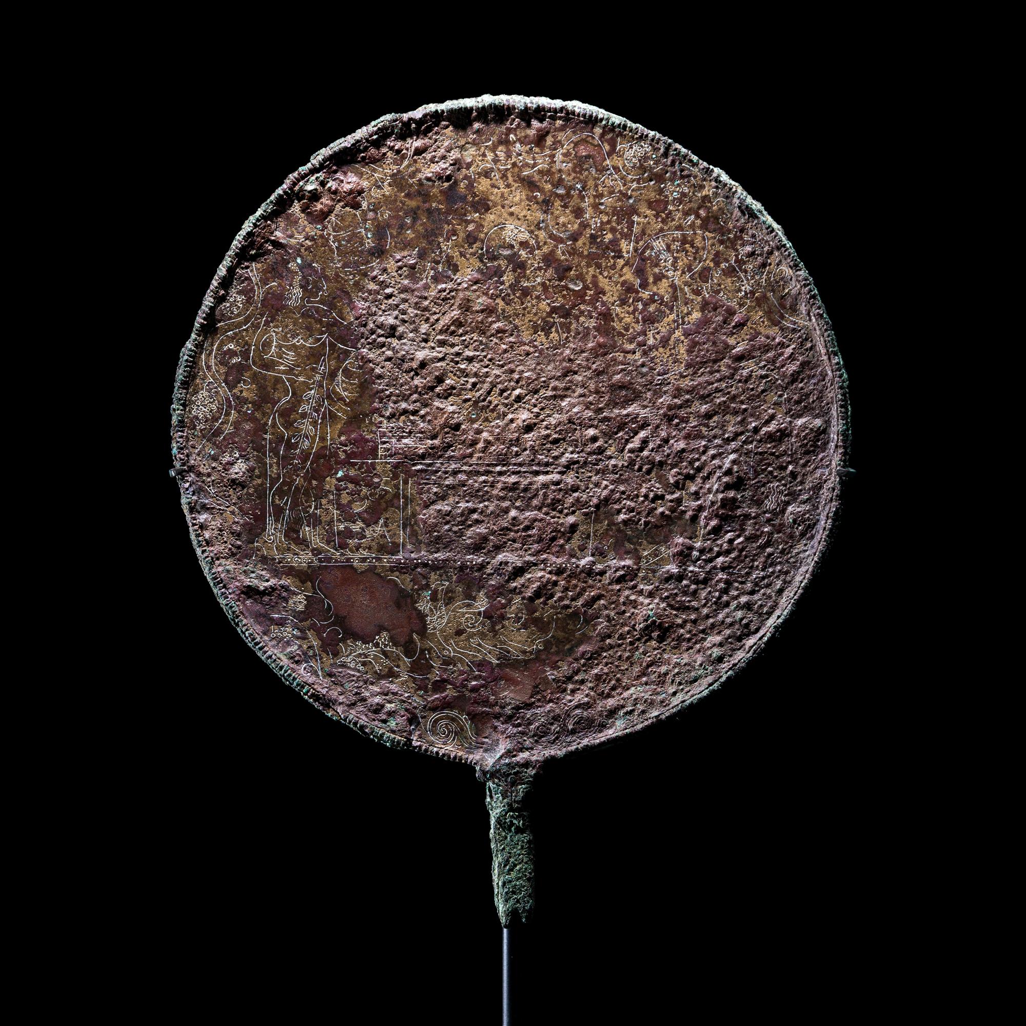 An Etruscan Bronze Mirror