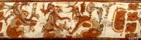 A Maya Polychrome Cylinder Vessel