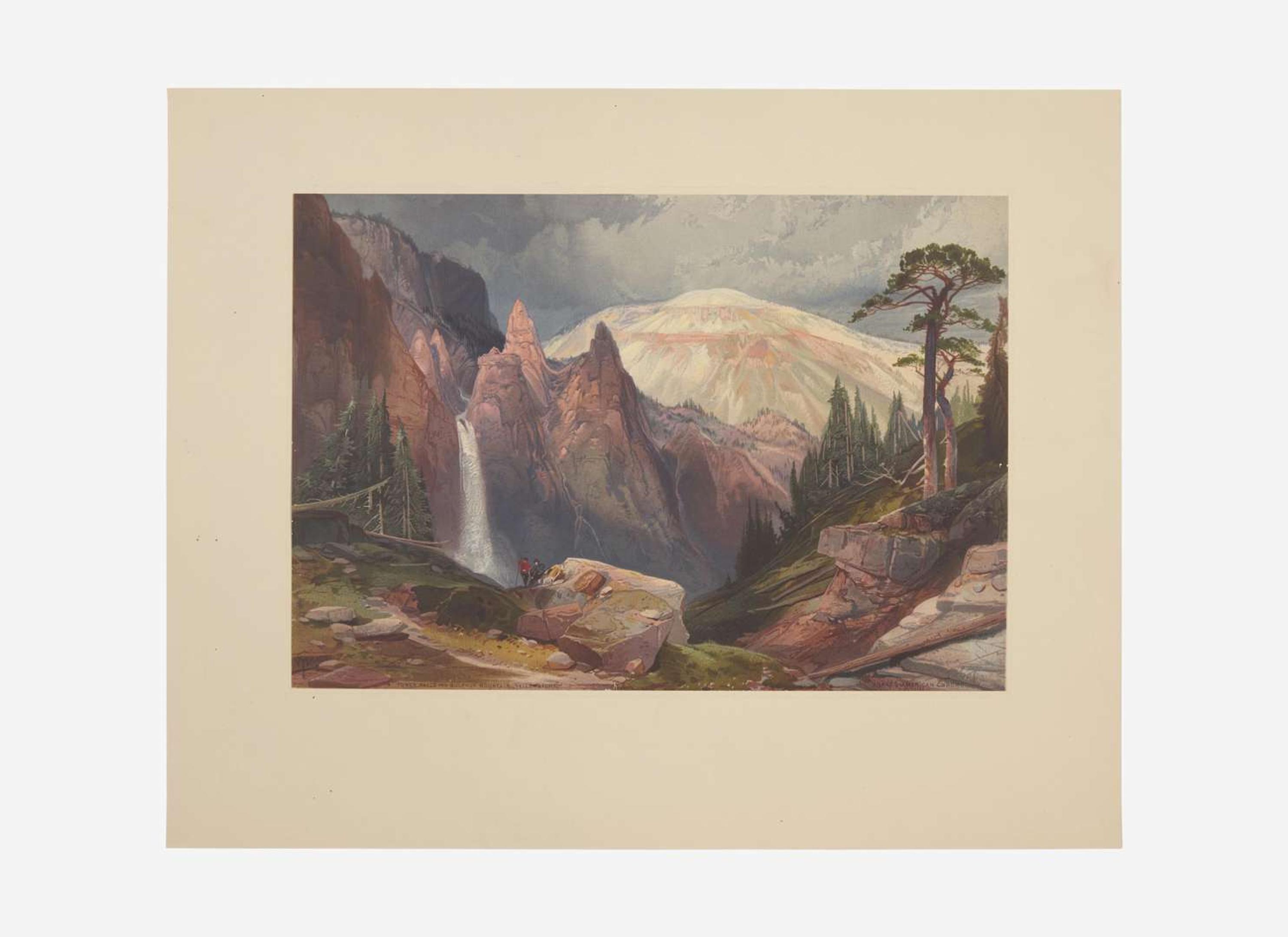 [Prints] Moran, Thomas: Tower Falls and Sulphur Mountain, Yellowstone