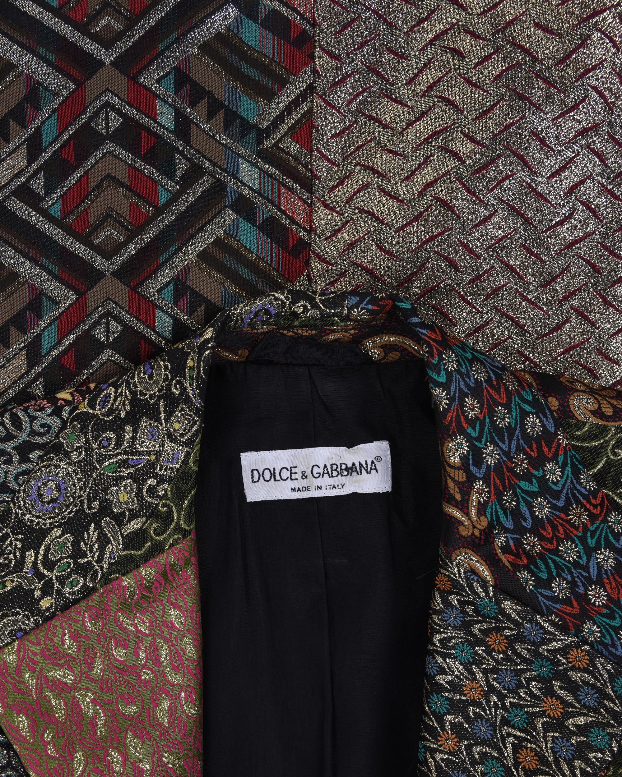 Four Designer Jackets and One Two-Piece Pant Ensemble: Two Etro, One J. Mendel, One Dolce & Gabbana, and One Etro Pantsuit