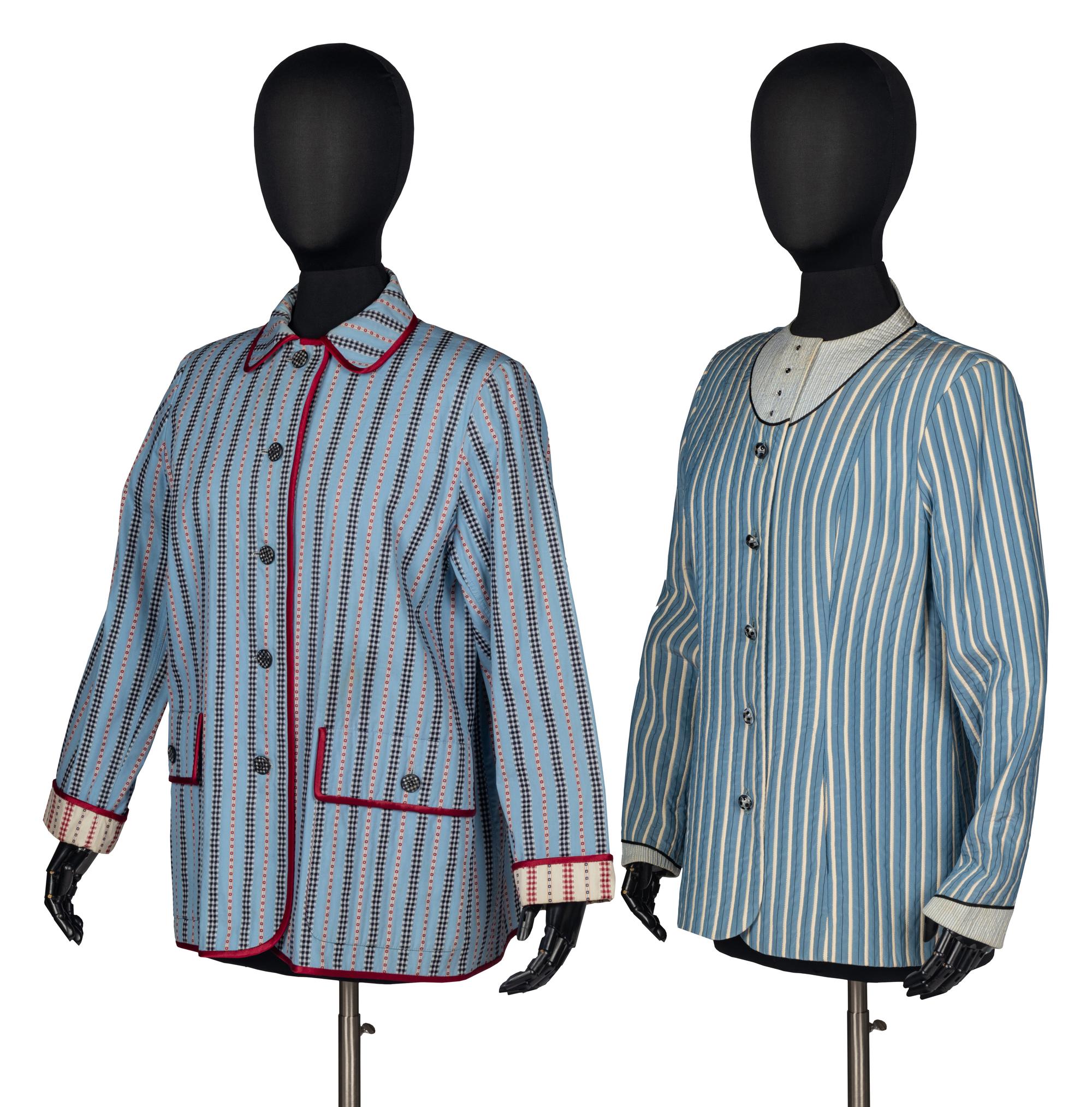 Two Geoffrey Beene Striped Jackets