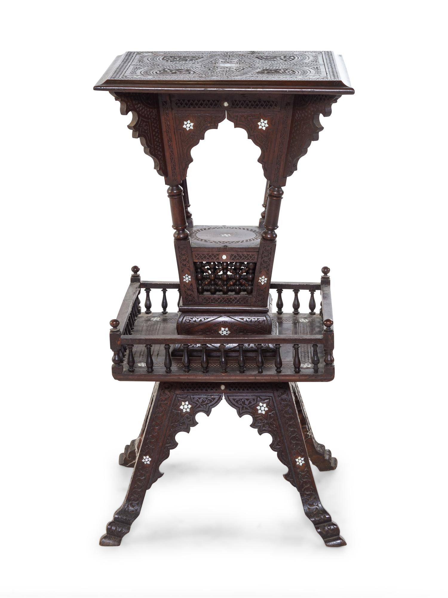 A Walnut Pedestal Table