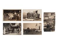 [EARLY PHOTOGRAPHY]. A group of 34 occupational real photo postcards, incl. artists, lecturers, lumberjacks, farmers, female telephone operators, factory workers, and other laborers.