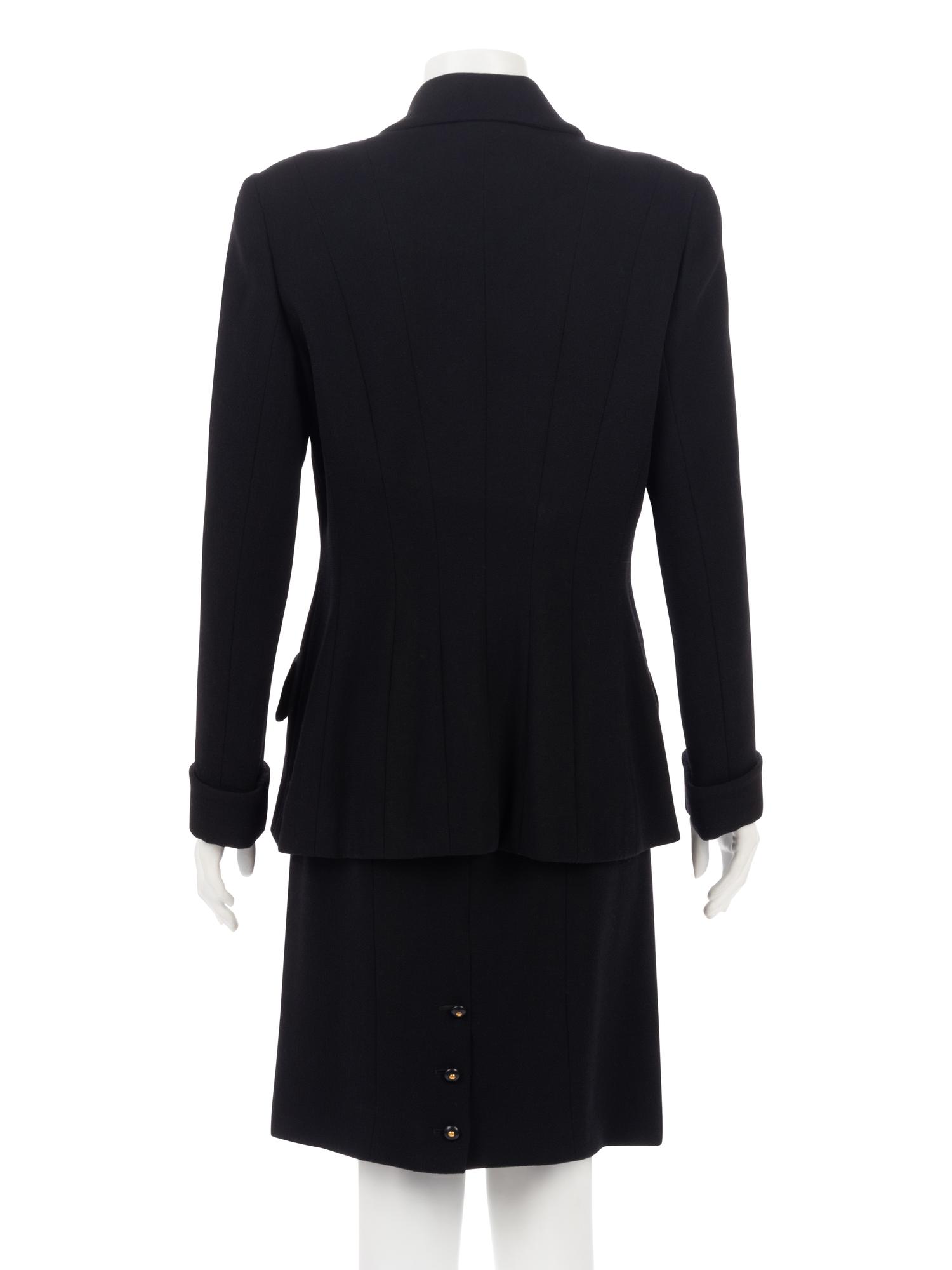 Chanel Wool Two-Piece Skirt Suit, Fall 1995
