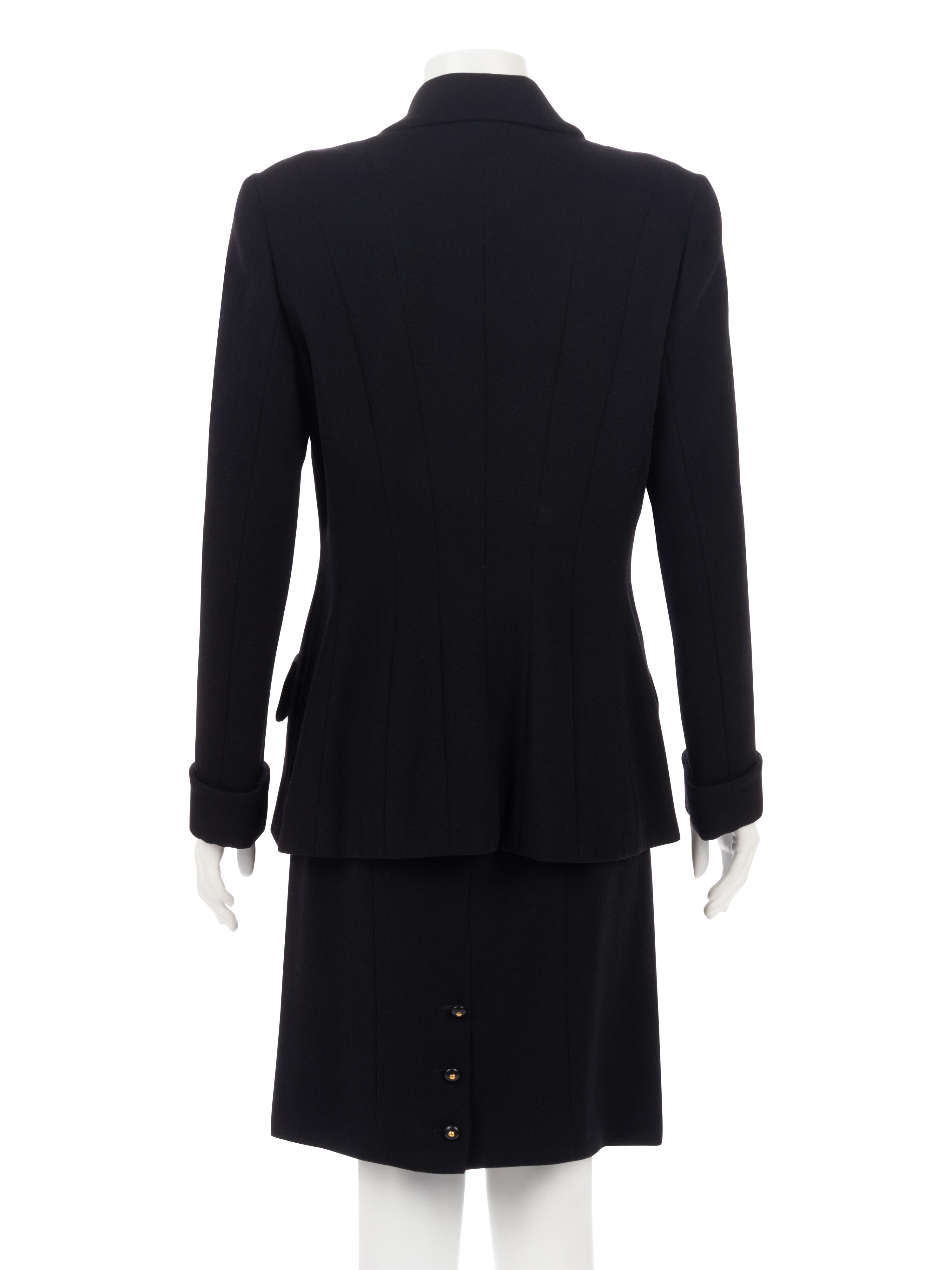 Chanel Wool Two-Piece Skirt Suit, Fall 1995