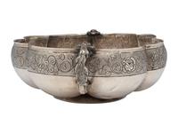 A Mexican Silver Footed Center Bowl