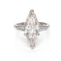 A Platinum and Diamond Ring,