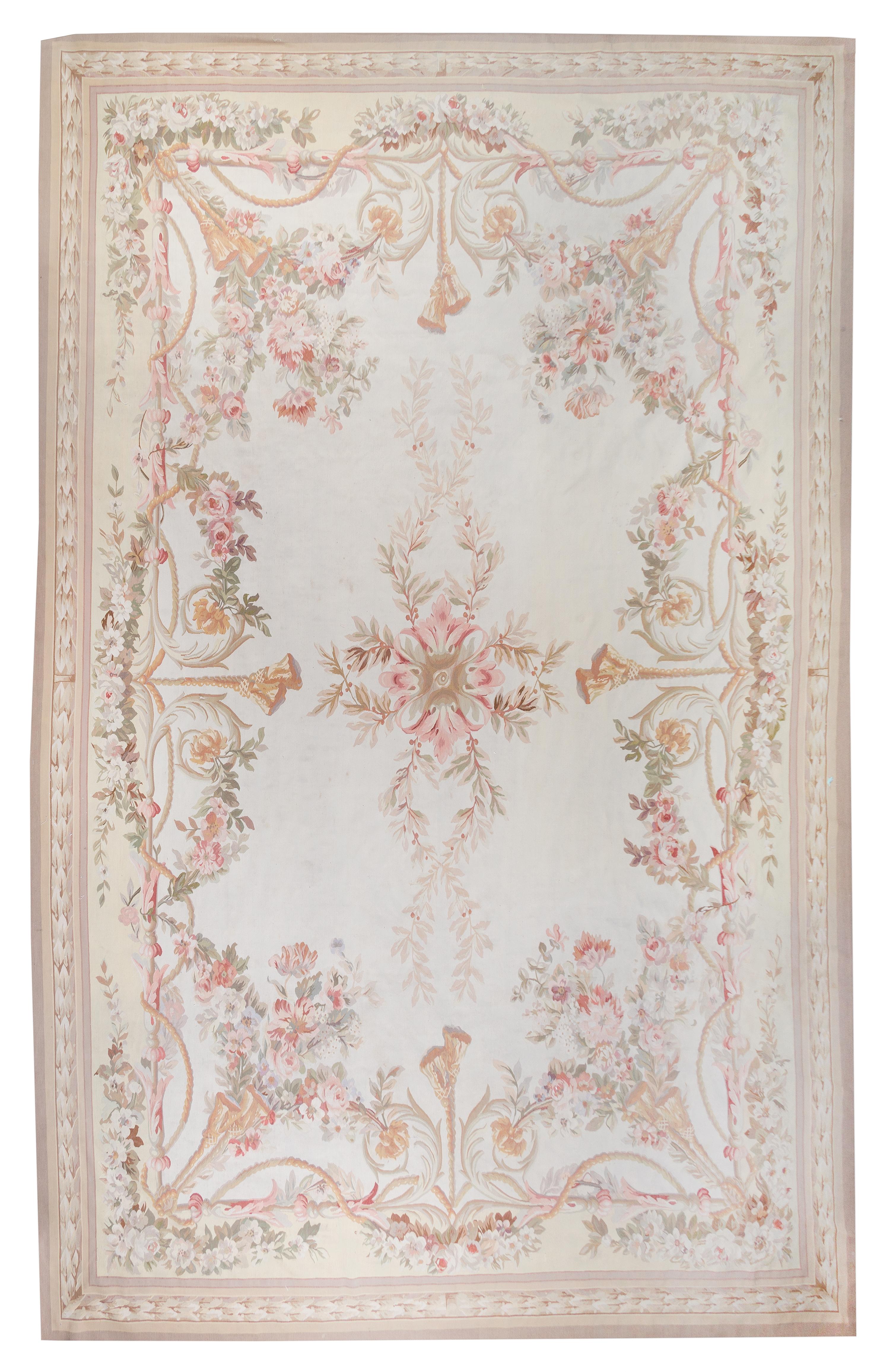 An Aubusson Style Wool Carpet 11 feet x 16 feet. — 20TH CENTURY