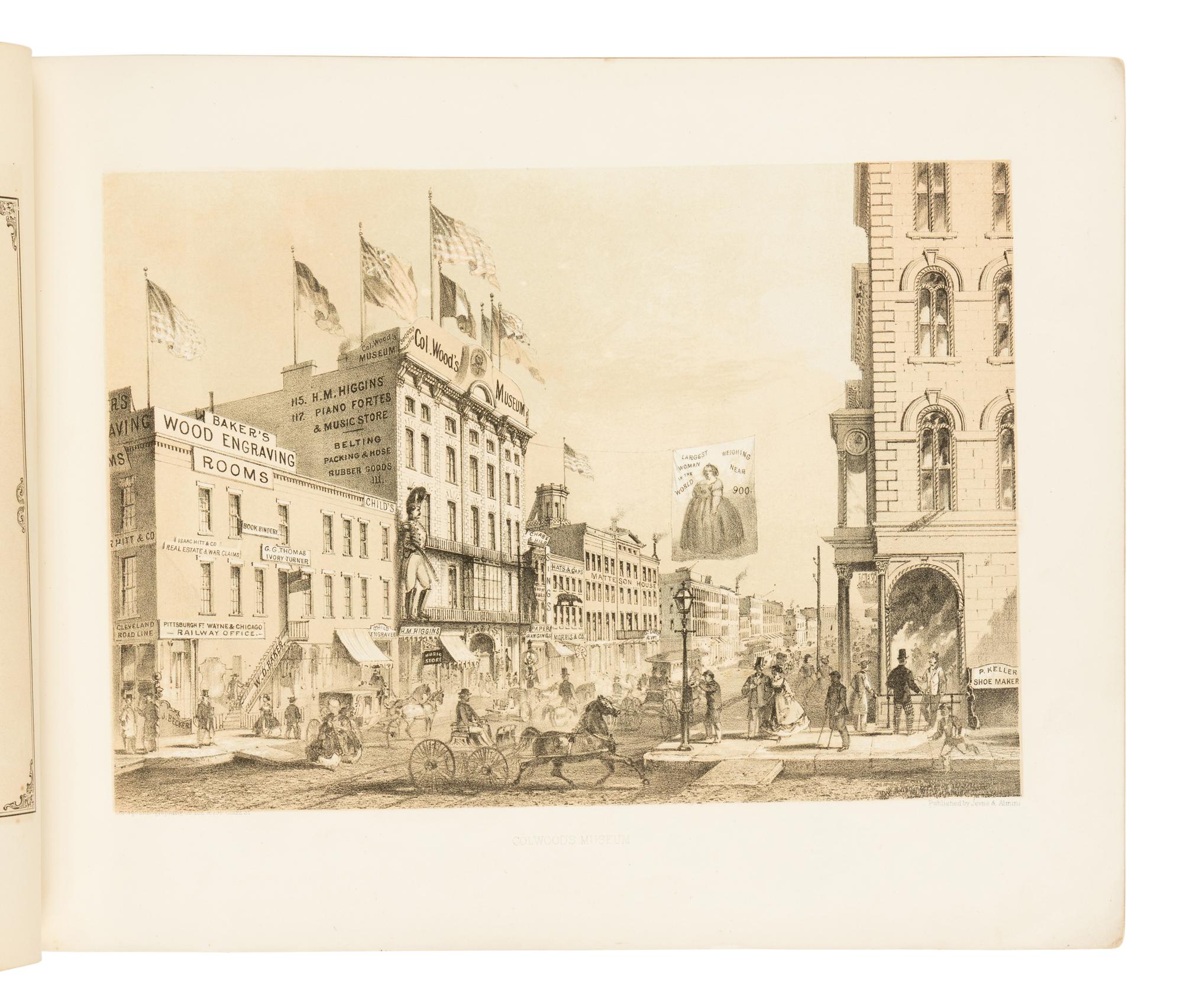 [AMERICANA]. Chicago Illustrated. Literary Descriptions by James W. Sheahan . Chicago: Jevne & Almini, January 1866-January 1867.