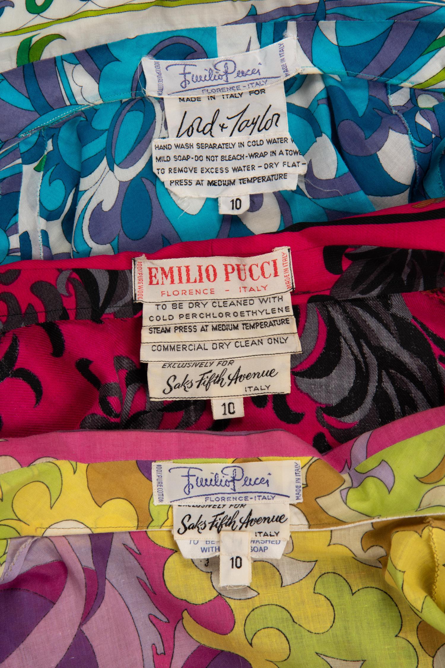 Three Vintage Emilio Pucci Ensembles, 1960-70s